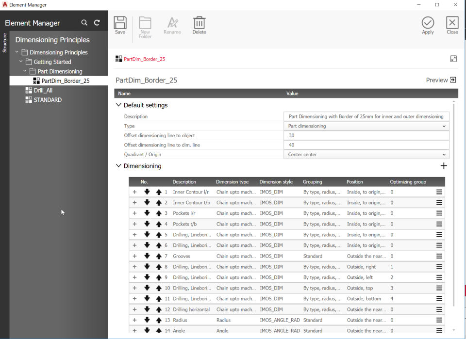 screenshot of imos iX